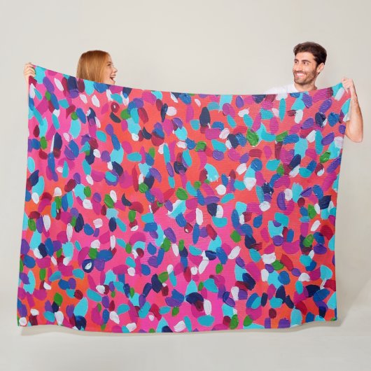 Abstrakt rosa fleecedecke (Beispiel)