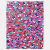 Abstrakt rosa fleecedecke (Vorderseite)