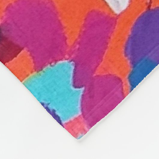 Abstrakt rosa fleecedecke (Ecke)