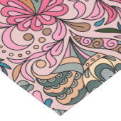 Abstrakt rosa Floral Kurzer Tischläufer (Ecke)