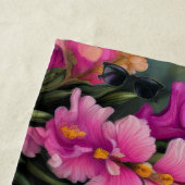 Abstrakt rosa Floral Strandtuch (Beispiel)