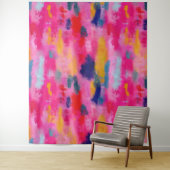 Abstrakt rosa, fröhlich und lebendig wandteppich (Beispiel)