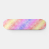 Abstrakt rosa Gelb und Lila Skateboard (Horizontal)