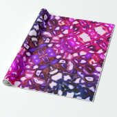 Abstrakt rosa Geodmuster Geschenkpapier (Ungerollt)