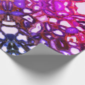 Abstrakt rosa Geodmuster Geschenkpapier (Ecke)