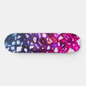 Abstrakt rosa Geodmuster Skateboard (Horizontal)