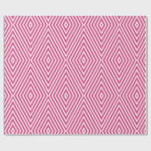Abstrakt rosa geometrische Waves Geschenkpapier (Flach)