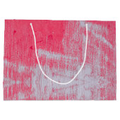 Abstrakt rosa große geschenktüte (Rückseite)