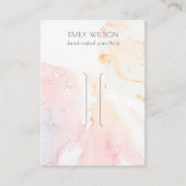 Abstrakt rosa Haarfärbeklammer Visitenkarte (Vorderseite)