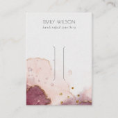 Abstrakt rosa Haarfärbeklammer Visitenkarte (Vorderseite)