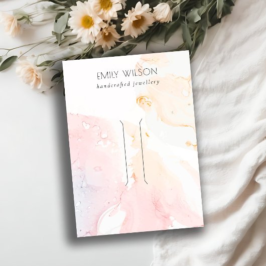 Abstrakt rosa Haarfärbeklammer Visitenkarte