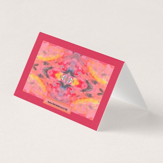 Abstrakt Rosa Kaleidoskop (Vorderseite)