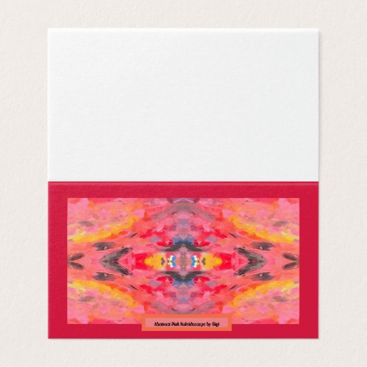 Abstrakt Rosa Kaleidoskop (Außenseite Aufgefaltet)