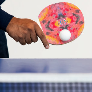 Abstrakt Rosa Kaleidoskop Tischtennis Schläger