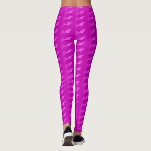 Abstrakt rosa leggings (Rückseite)