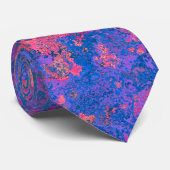 Abstrakt, rosa, Lila & blau, Alkoholtink Krawatte (Gerollt)