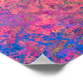 Abstrakt, rosa, Lila & blau, Alkoholtink Poster (Ecke)