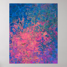 Abstrakt, rosa, Lila & blau, Alkoholtink