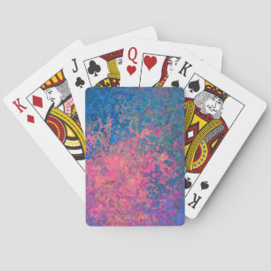Abstrakt, rosa, Lila & blau, Alkoholtink Spielkarten
