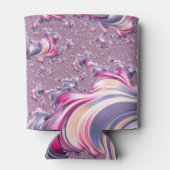 Abstrakt rosa Lila Fraktal Dosenkühler (Rückseite)