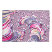 Abstrakt rosa Lila Fraktal Kissenbezug (Rückseite)