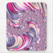 Abstrakt rosa Lila Fraktal Mousepad (Vorne)