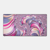 Abstrakt rosa Lila Fraktal Schreibtischunterlage (Vorderseite)