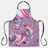 Abstrakt rosa Lila Fraktal Schürze (Vorderseite)
