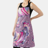 Abstrakt rosa Lila Fraktal Schürze (InSitu)