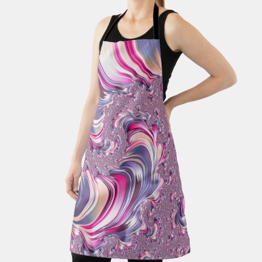 Abstrakt rosa Lila Fraktal Schürze (InSitu)