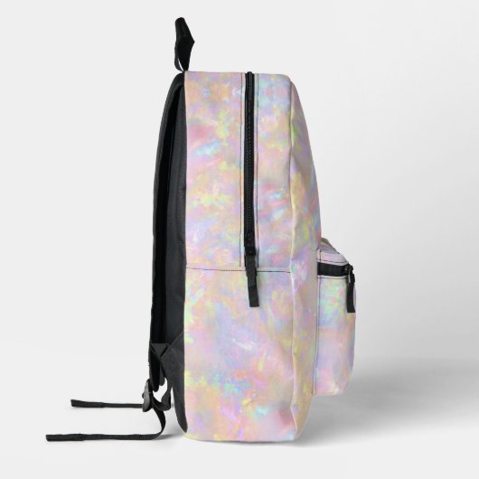 abstrakt rosa lila-gelbe Opal Bedruckter Rucksack (Links)