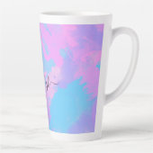 Abstrakt Rosa Lila Türkis Milchtasse (Rechts)