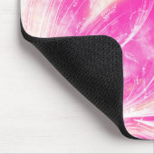 Abstrakt rosa Lüstern und Glühwürmchen Mousepad (Ecke)