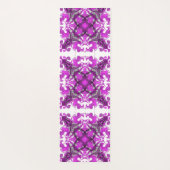 Abstrakt-rosa Mandala, psychedelischer Schmetterli Yogamatte (Rückseite)