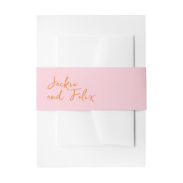 Abstrakt rosa, moderne Mischung und passende Hochz Einladungsbanderole