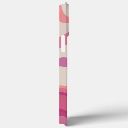 Abstrakt rosa Moderne Wirbel Spaß Case-Mate iPhone Hülle (Rückseite / Rechts)