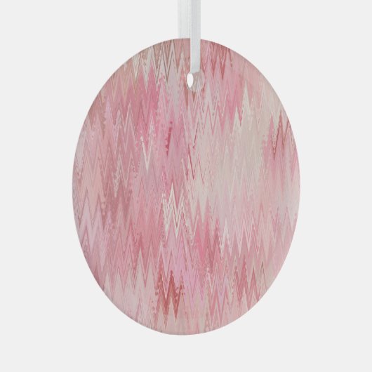 Abstrakt-rosa-Mosaikbild Ornament Aus Glas (Vorderseite Rechts)