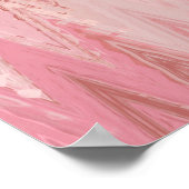 Abstrakt-rosa-Mosaikbild Poster (Ecke)