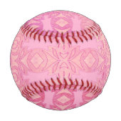 abstrakt rosa Muster Baseball (Rückseite)
