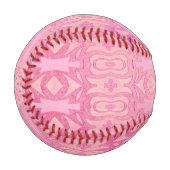 abstrakt rosa Muster Baseball (Vorderseite Links)