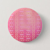 abstrakt rosa Muster Button (Vorderseite)