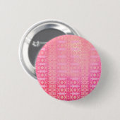 abstrakt rosa Muster Button (Vorne & Hinten)