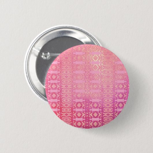 abstrakt rosa Muster Button (Vorne & Hinten)