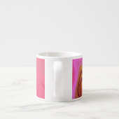abstrakt rosa Muster Espressotasse (Rückseite)