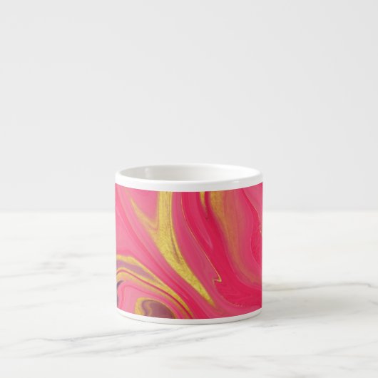 abstrakt rosa Muster Espressotasse (Vorderseite)