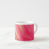 abstrakt rosa Muster Espressotasse (Vorderseite Rechts)