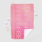 abstrakt rosa Muster Golfhandtuch (Insitu)