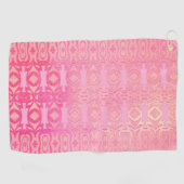 abstrakt rosa Muster Golfhandtuch (Horizontal)