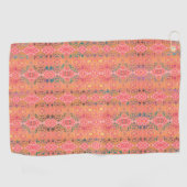 abstrakt rosa Muster Golfhandtuch (Horizontal)