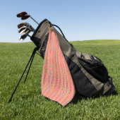 abstrakt rosa Muster Golfhandtuch (Gras)